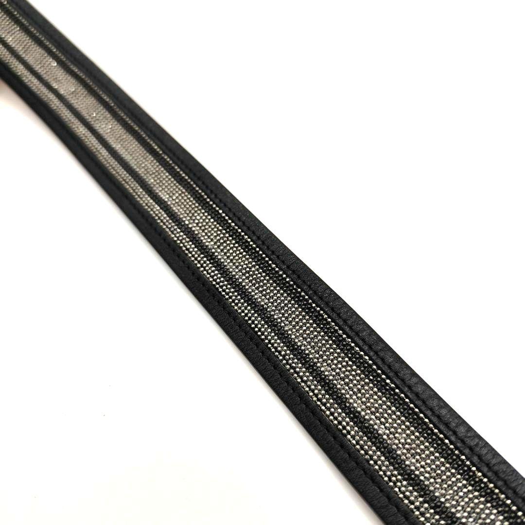 希少！極美品！ブルネロクチネリ モニーレ装飾 レディースベルト ブラック