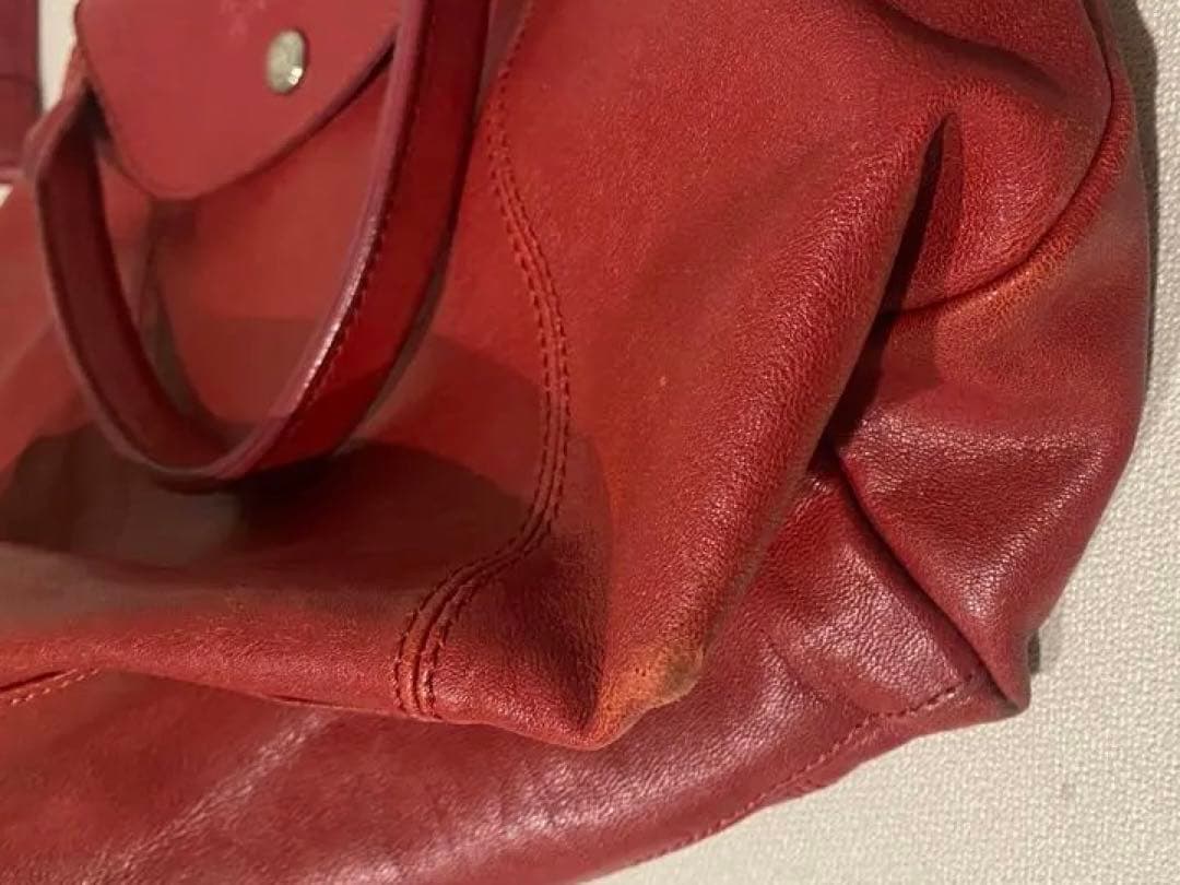 ロンシャン キュイール レザーハンドバッグ