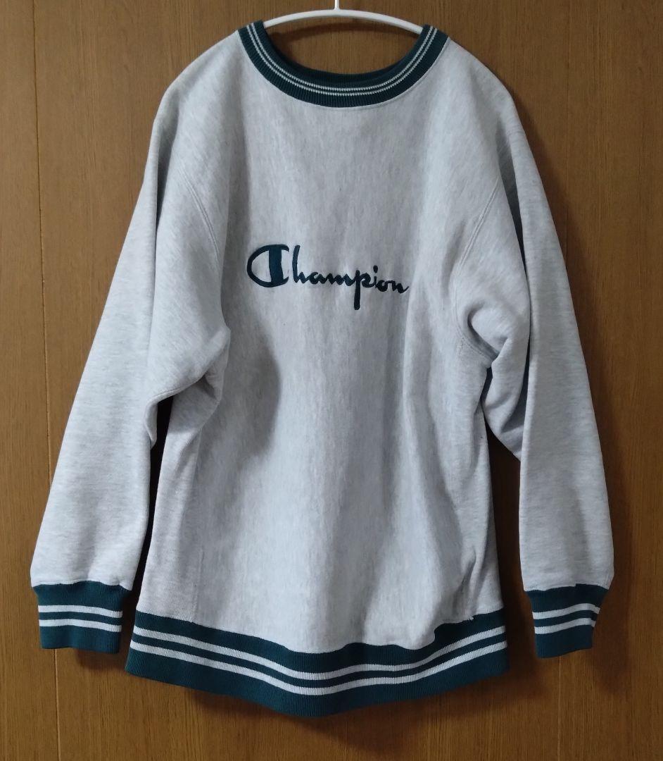 Champion　90s　リバースウィーブ　リンガー　Lサイズ 　刺繍ロゴ