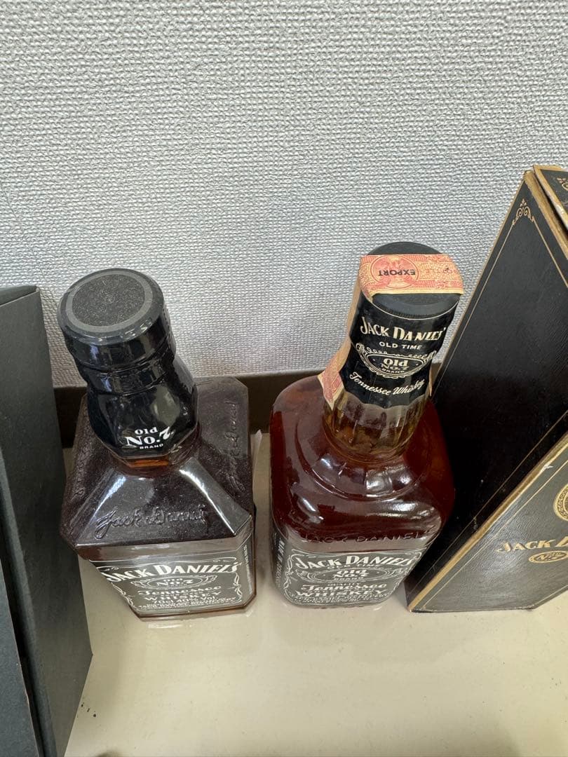ジャックダニエルブラックラベル 　オールドNo.7 2本セット ノベルティ