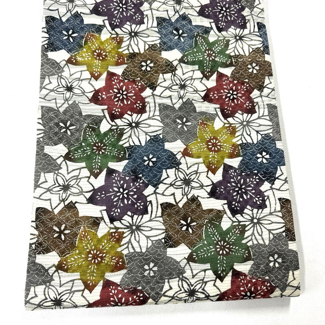 専用帯4753 ●江戸紅型 高級 正絹 全通 名古屋仕立て 名古屋帯