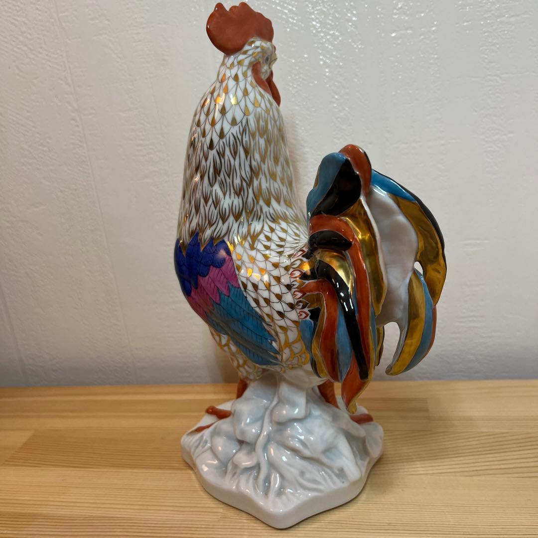 ★お値下げ終了間近★【レア】【絶版作品】【特大】ヘレンド　ニワトリ干支酉　置物