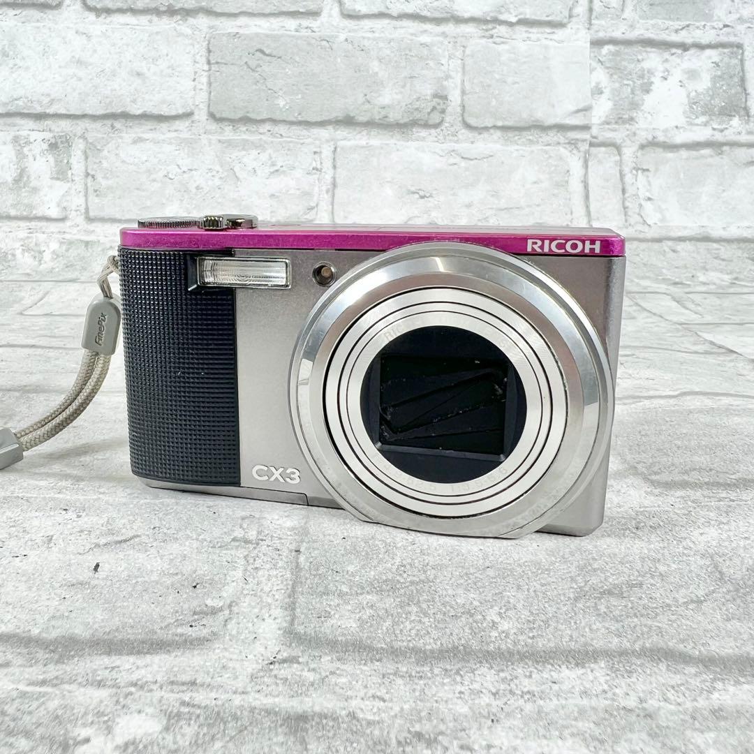RICOH デジタルカメラ CX3 ピンクシルバー ツートンカラー