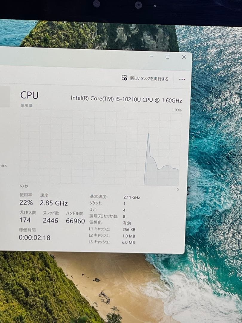Windowsノート本体 Panasonic CFQV9-1 i5-10210U 8GB 256GB 2k