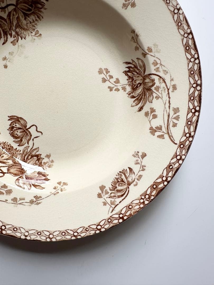 サルグミンヌ　royat 深皿　フランス　アンティーク　ブロカント　プレート