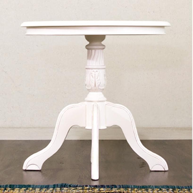 円形テーブル ヨーロピアン 幅60 ホワイト