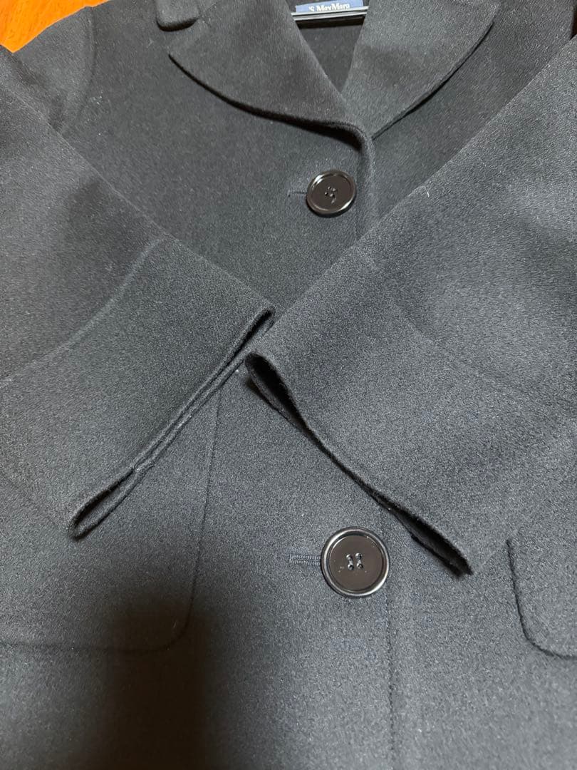 S maxmaraブラック ピーコート サイズ6/40