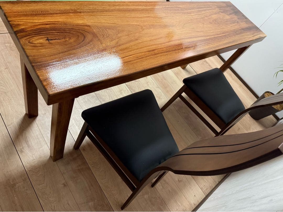 こーぅ様、◉一枚板・無垢モンキーポット、カウンターテーブル、事務机