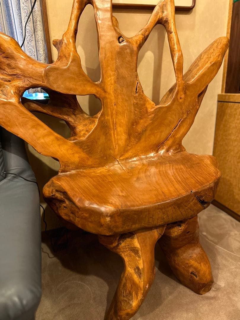 一本木の椅子(2脚)バラ売り不可 ※直接引取り希望