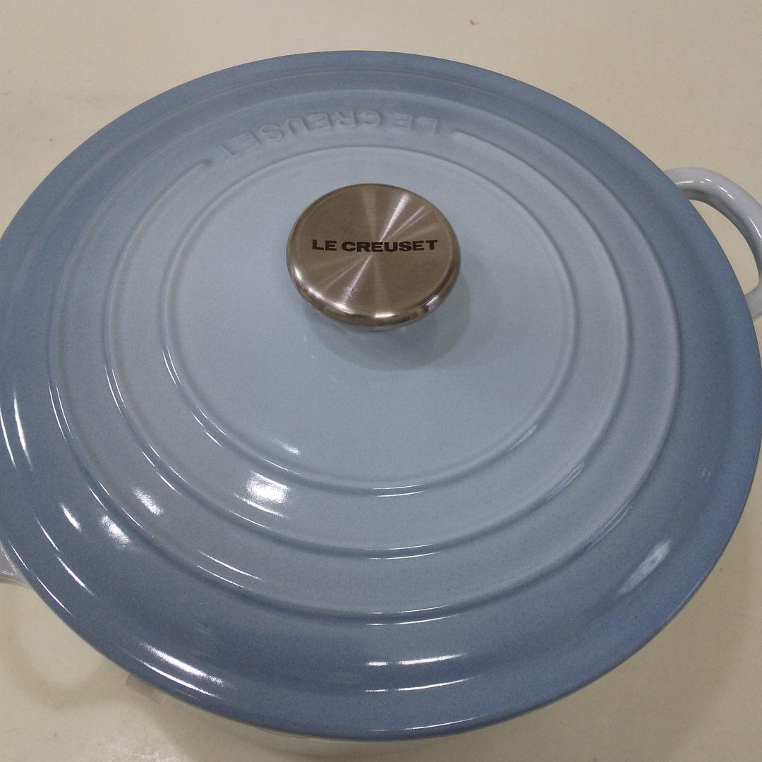 ル・クルーゼココットロンド24センチコースタルブルー