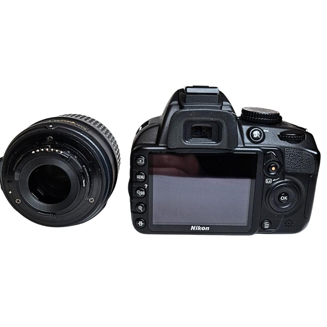 Nikon D3100 デジタル一眼レフ　レンズ　スマホケーブル　SDカード付