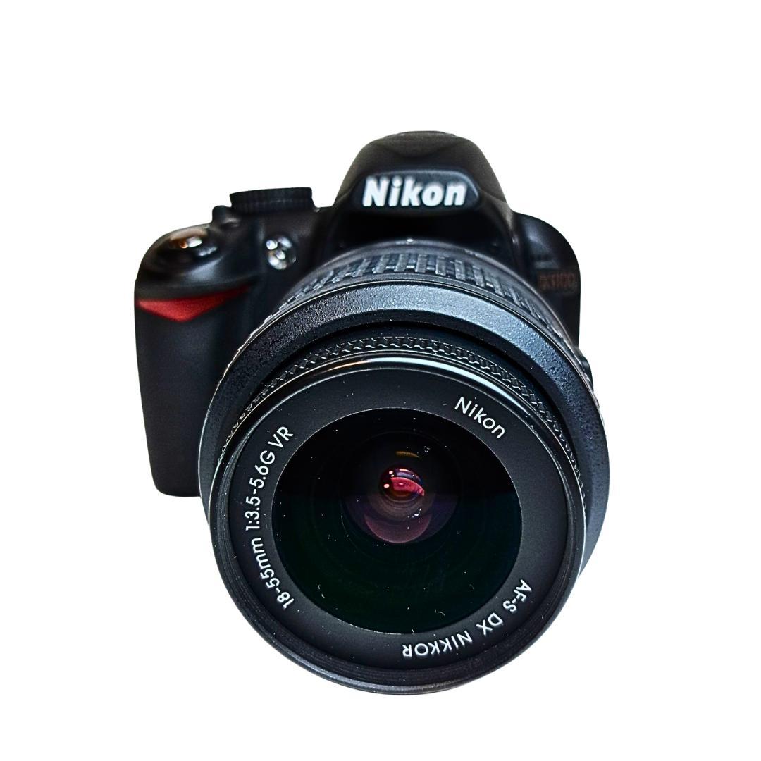 Nikon D3100 デジタル一眼レフ　レンズ　スマホケーブル　SDカード付