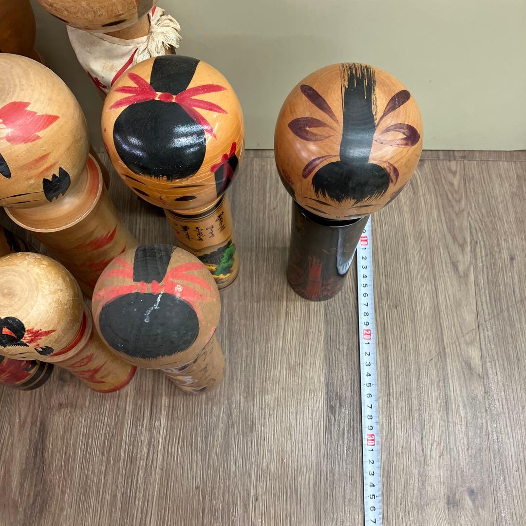 D-2 昭和レトロ 伝統こけし 創作こけし 大量 まとめ売り 16体セット 鳴子