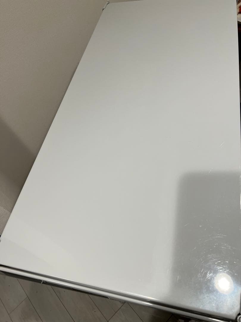 土日限定価格です❣️無印スチールユニットシェルフワイドグレー帆布バスケット2、棚4