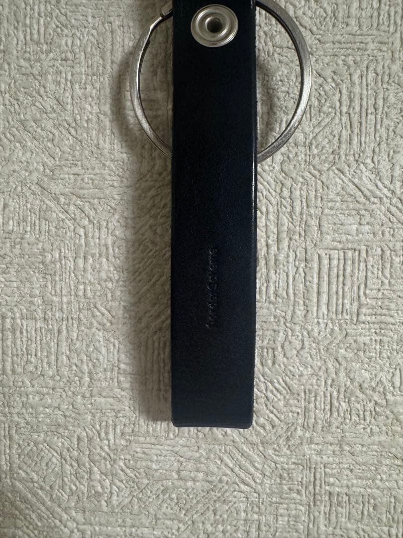 Hender Scheme ブラックレザーキーホルダー