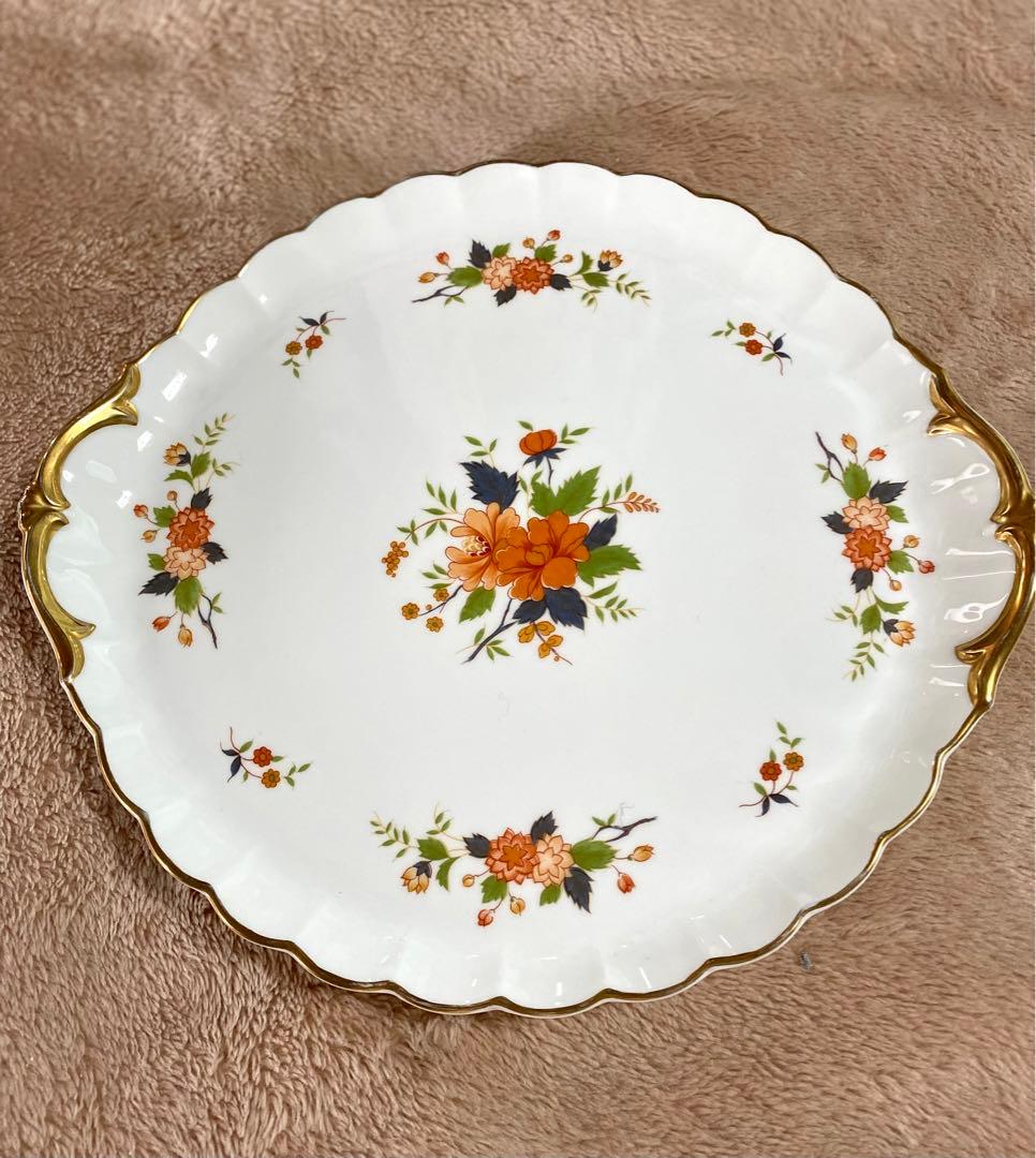 ナルミ　ミカサ　大皿　レトロ　カップアンドソーサー　セット　花柄