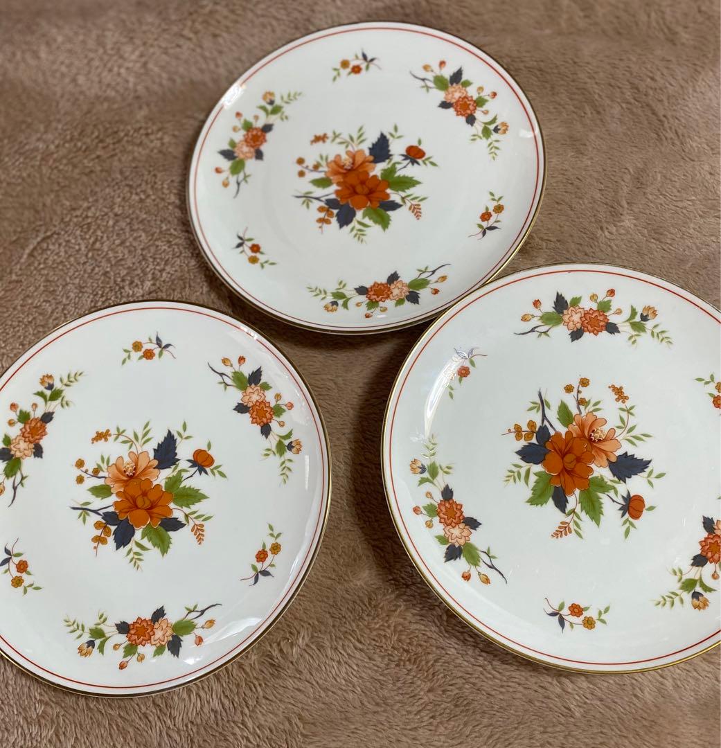 ナルミ　ミカサ　大皿　レトロ　カップアンドソーサー　セット　花柄