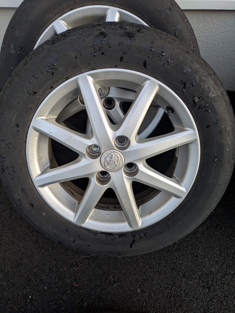 トヨタ純正アクア 15インチ ホイール二本セット
