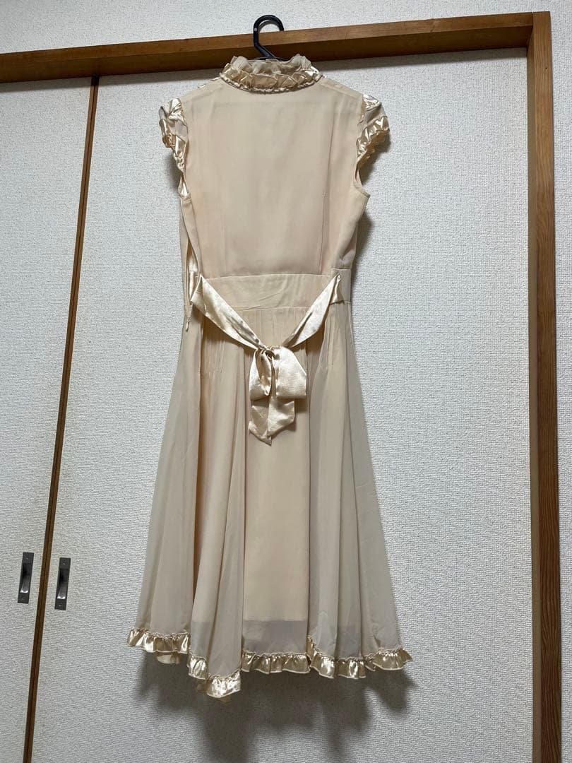 未使用！総シルク！息をのむ美しさのエレガントワンピース M〜L