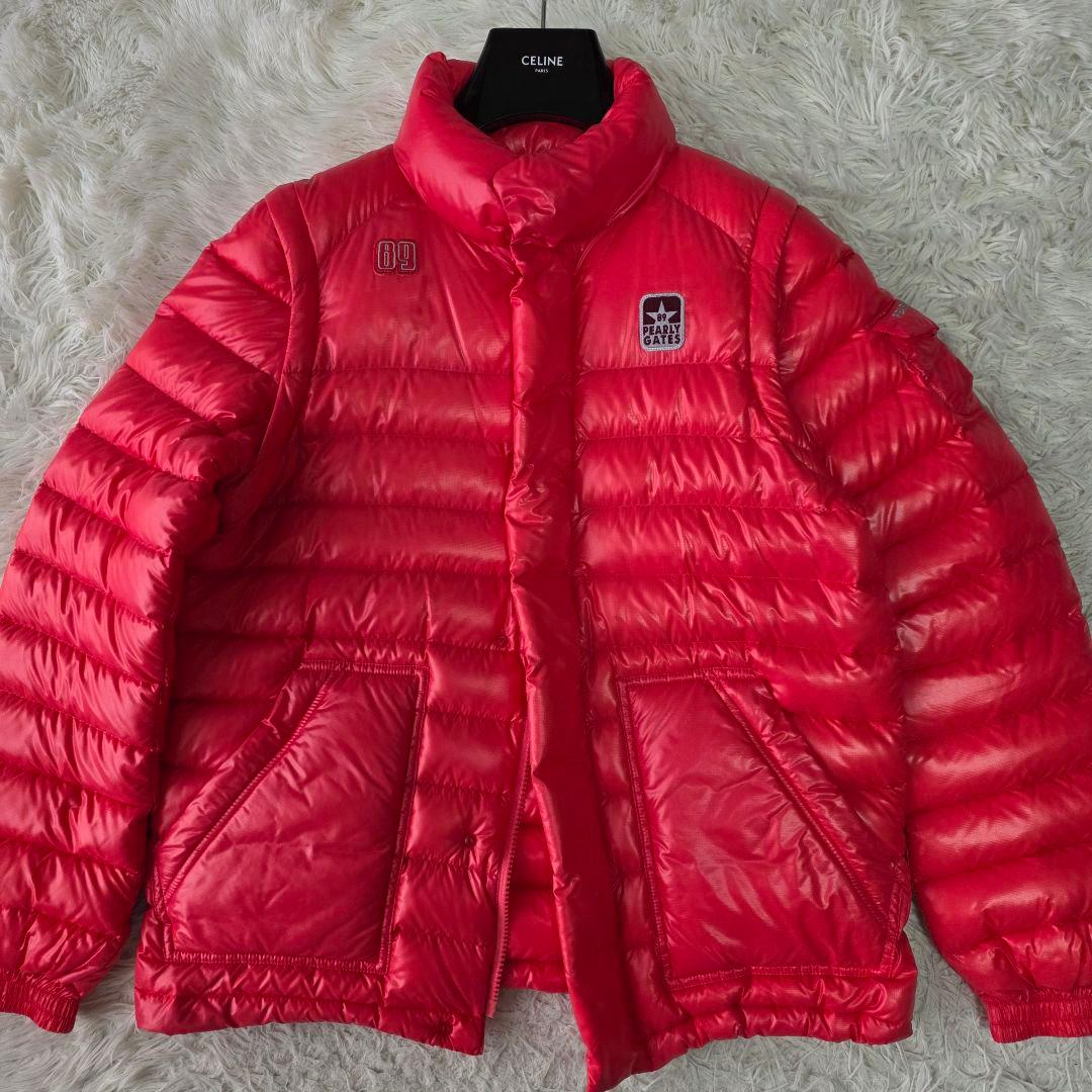 【サイズ4】パーリーゲイツ 2way ダウンジャケット ベスト ピンク系 ゴルフ