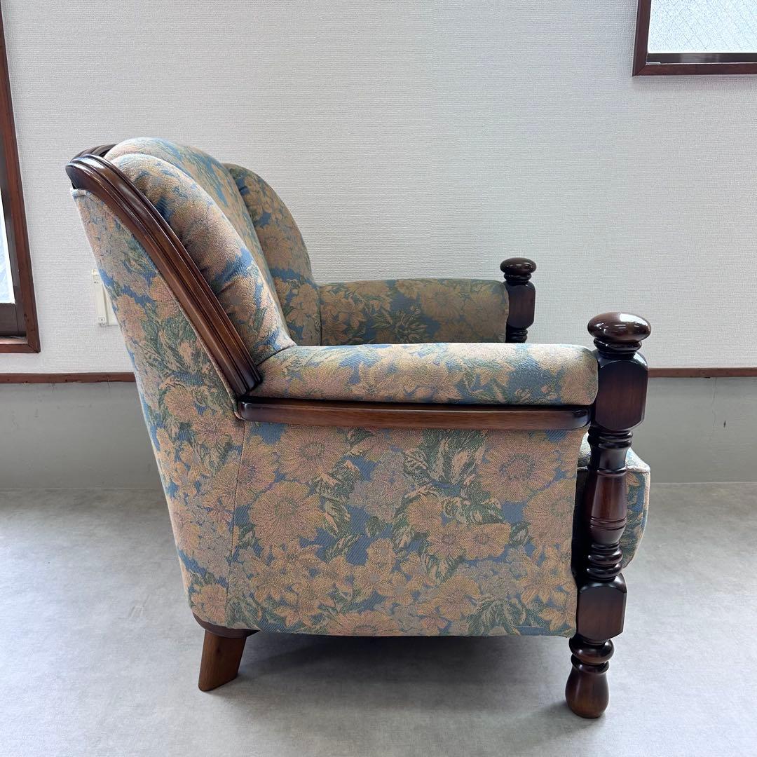 karimoku カリモク 1人掛けソファ レトロ 家具 アンティーク