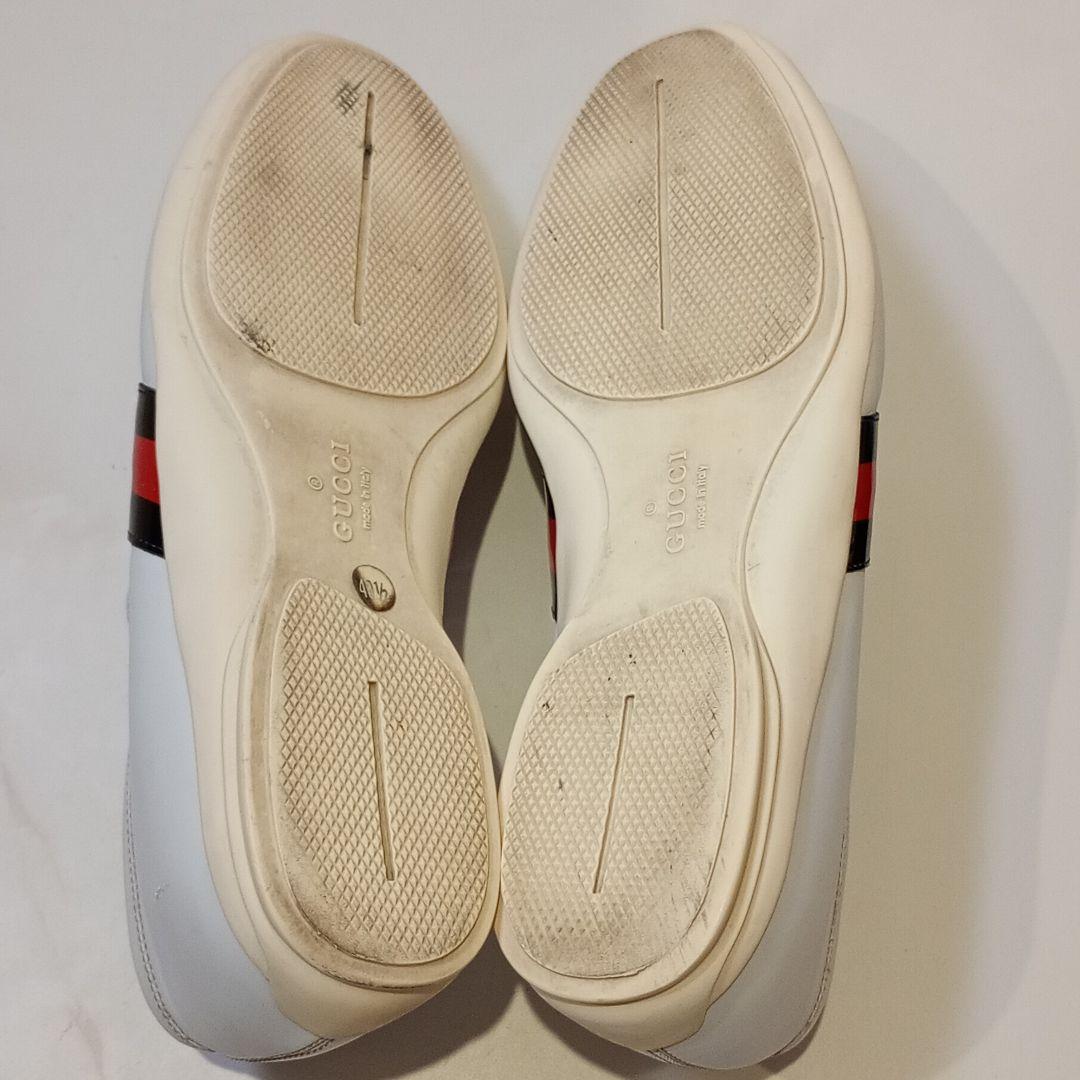 【美品】GUCCI　ローファー　スリッポン　GG柄　レザー　シェリーライン