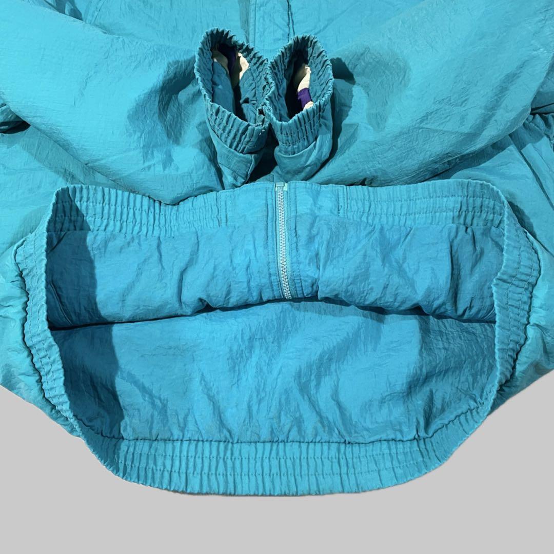 【リバーシブル】90sリーボックNBA シャーロット・ホーネッツ中綿JKT/L