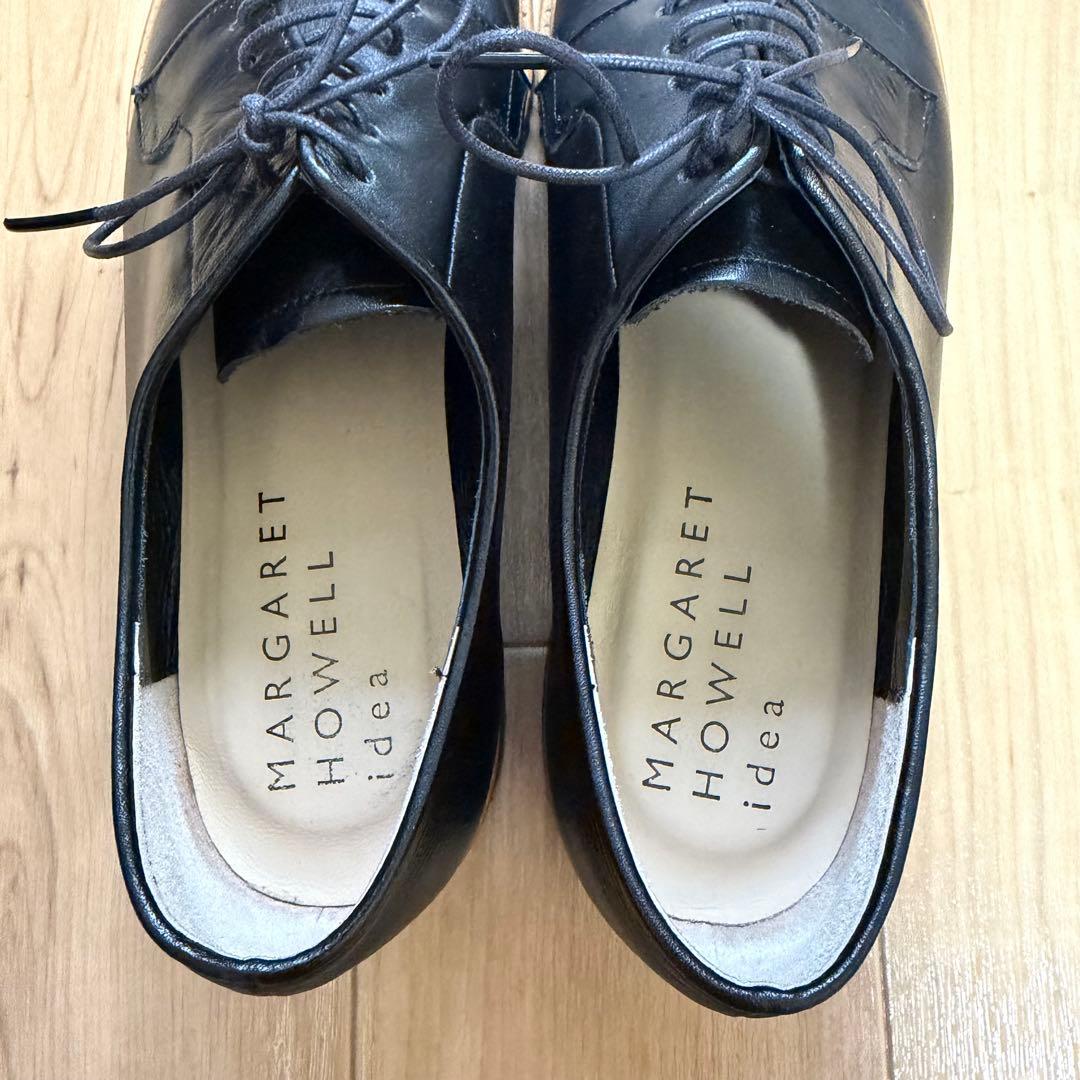 ☆美品☆ MARGARET HOWELL　革靴　黒　レースアップ　本革　レザー