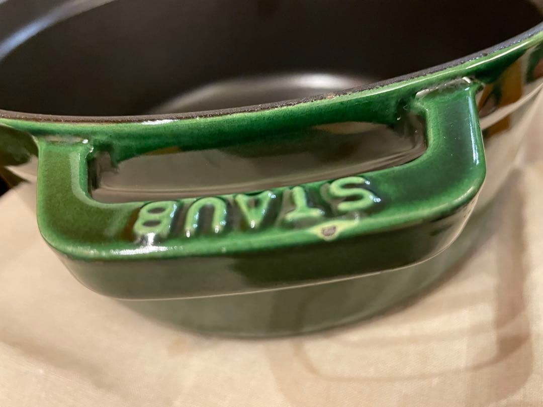 ストウブ鍋 STAUB ピコ ココット ラウンド 24cmバジルグリーン