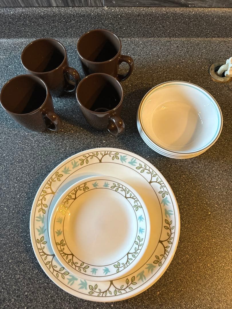 コレール　食器セット　16点　ツリーバード