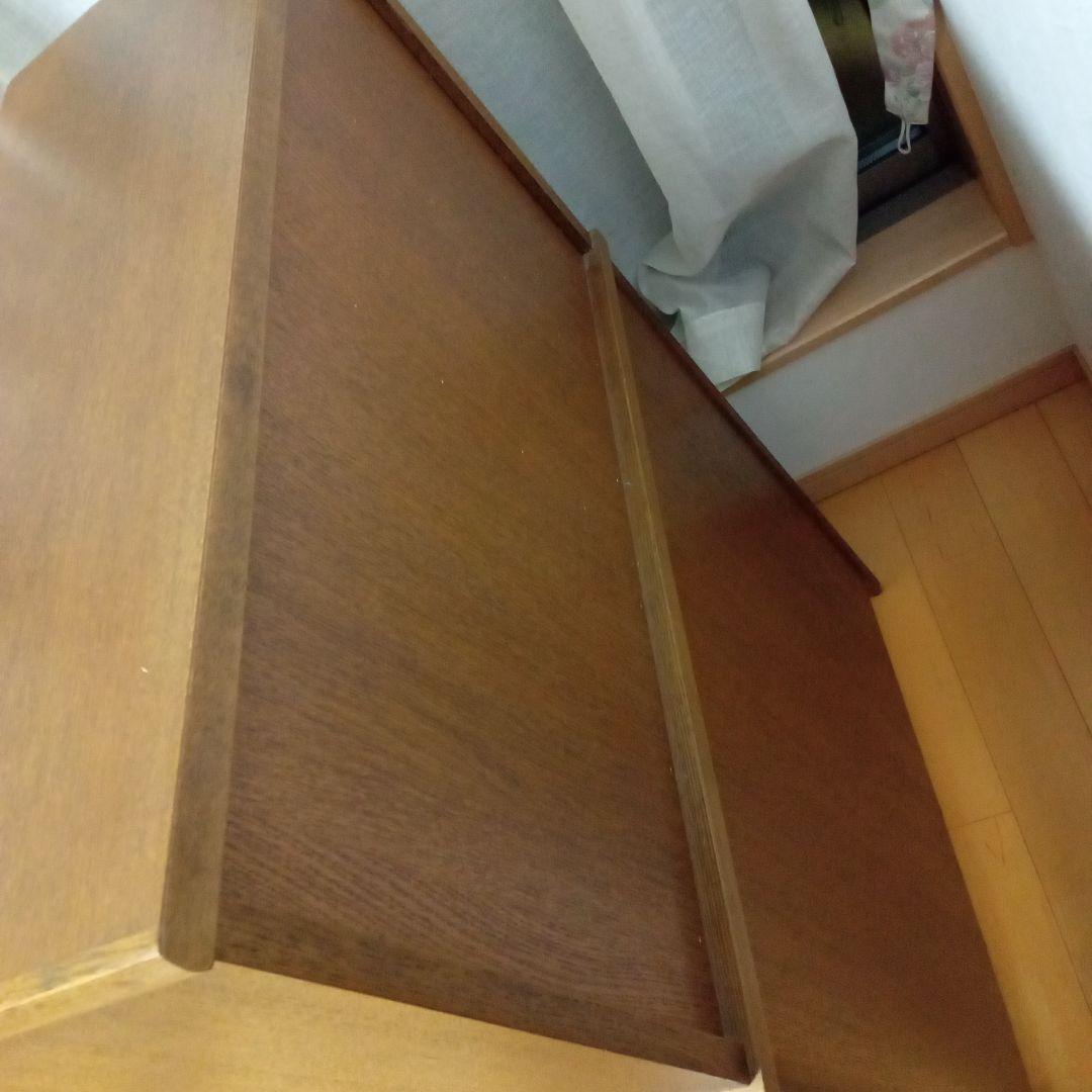 木製学習机 ブラウン 収納付き　おしゃれ　レトロ　ライティングビューロー