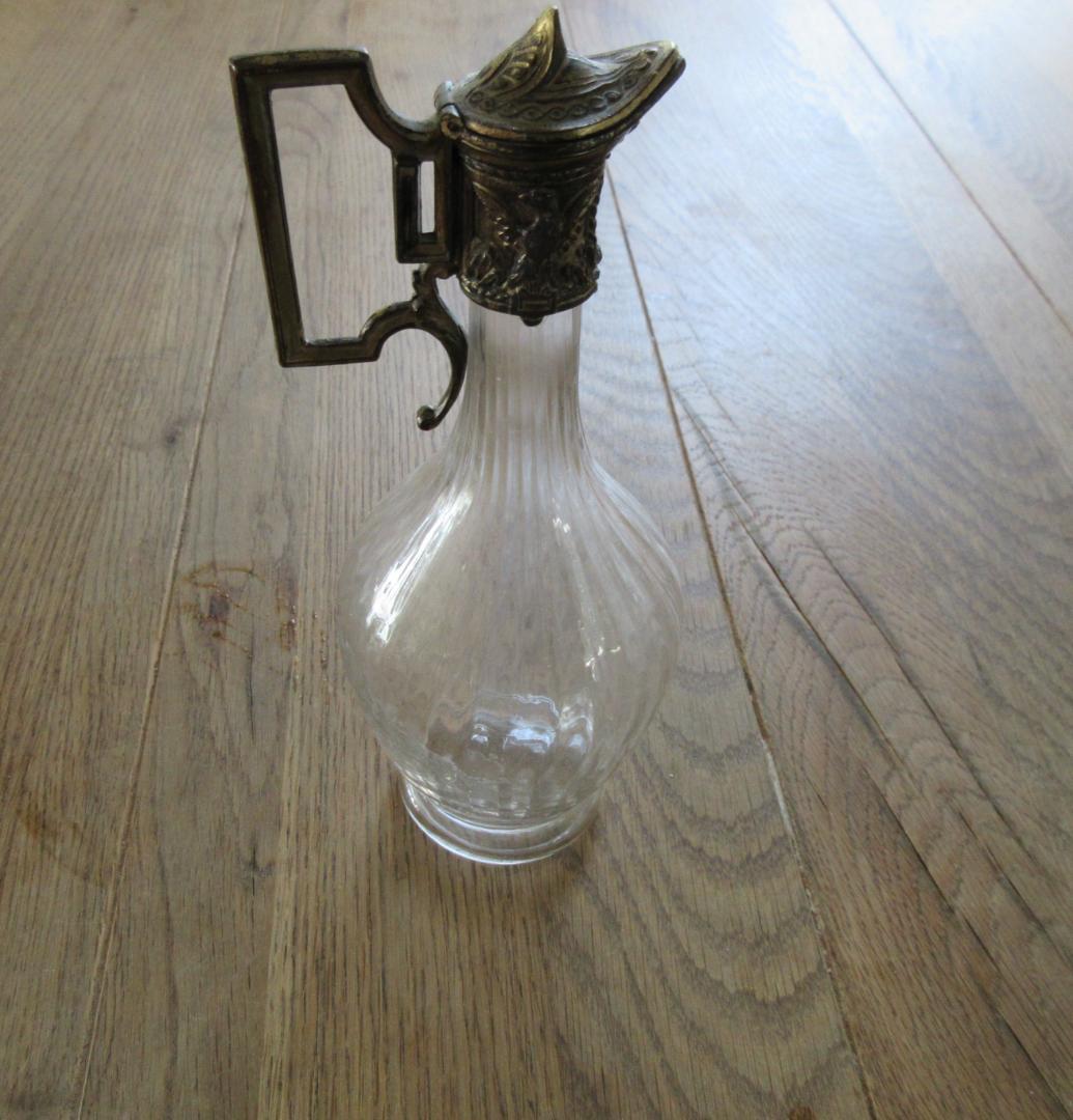 1800年代後半 フランス製ガラス水差し　ピッチャー　状態良好