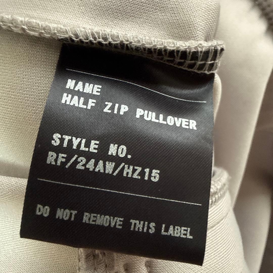 RUFFLOG ハーフジップ スウェット グレー　サイズＬ