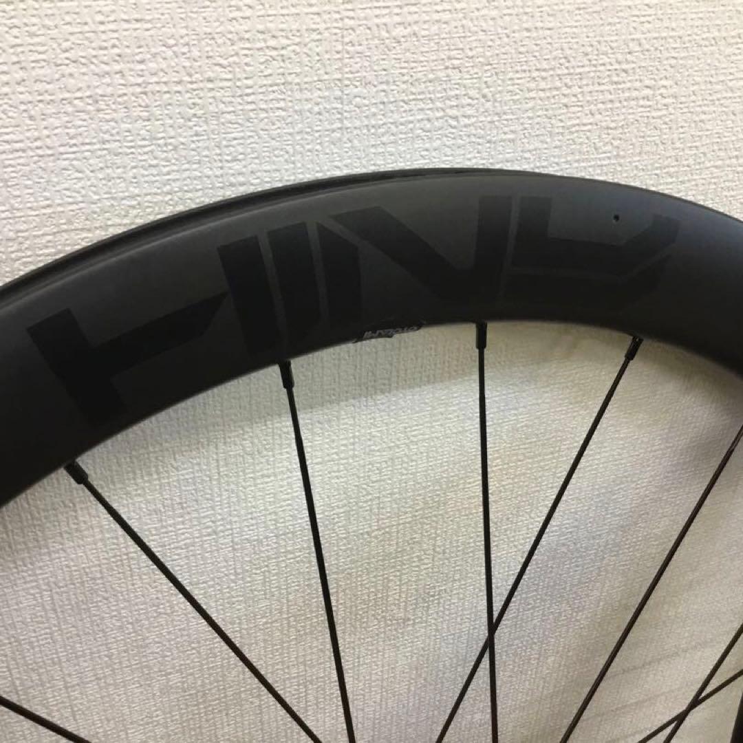 美品 50MM カーボン ホイール ディスク用 T800+T700 ワイドリム