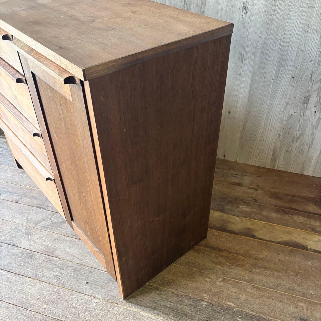 木製キャビネット カウンターボード ウォールナット チェスト 天然木 自然塗装