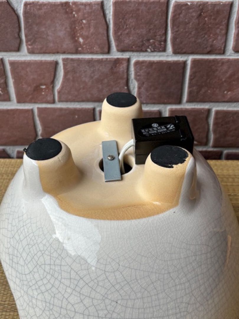 茶道具 野々田商店 白さつま 紅鉢型風炉型電熱器炭型ヒーター B型 敷板・香入付