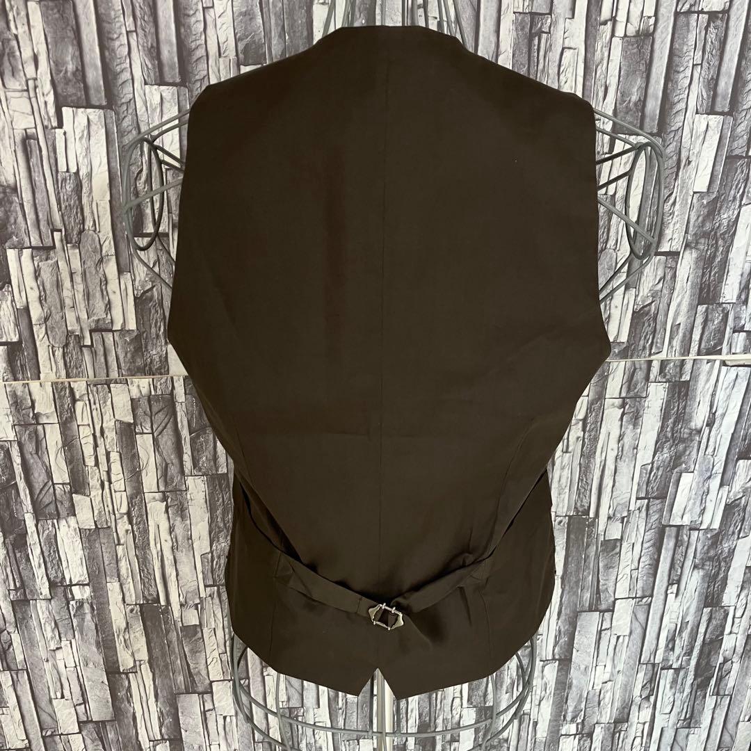 【新品】LARDINIラルディーニExclusve・ジレベスト・千鳥格子・46