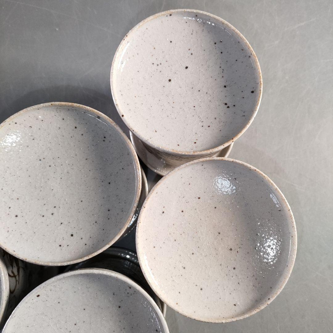 A1377-6/加藤幸兵衛窯/志野織部唐草文蒸碗5客/共箱/煮物椀/懐石道具/