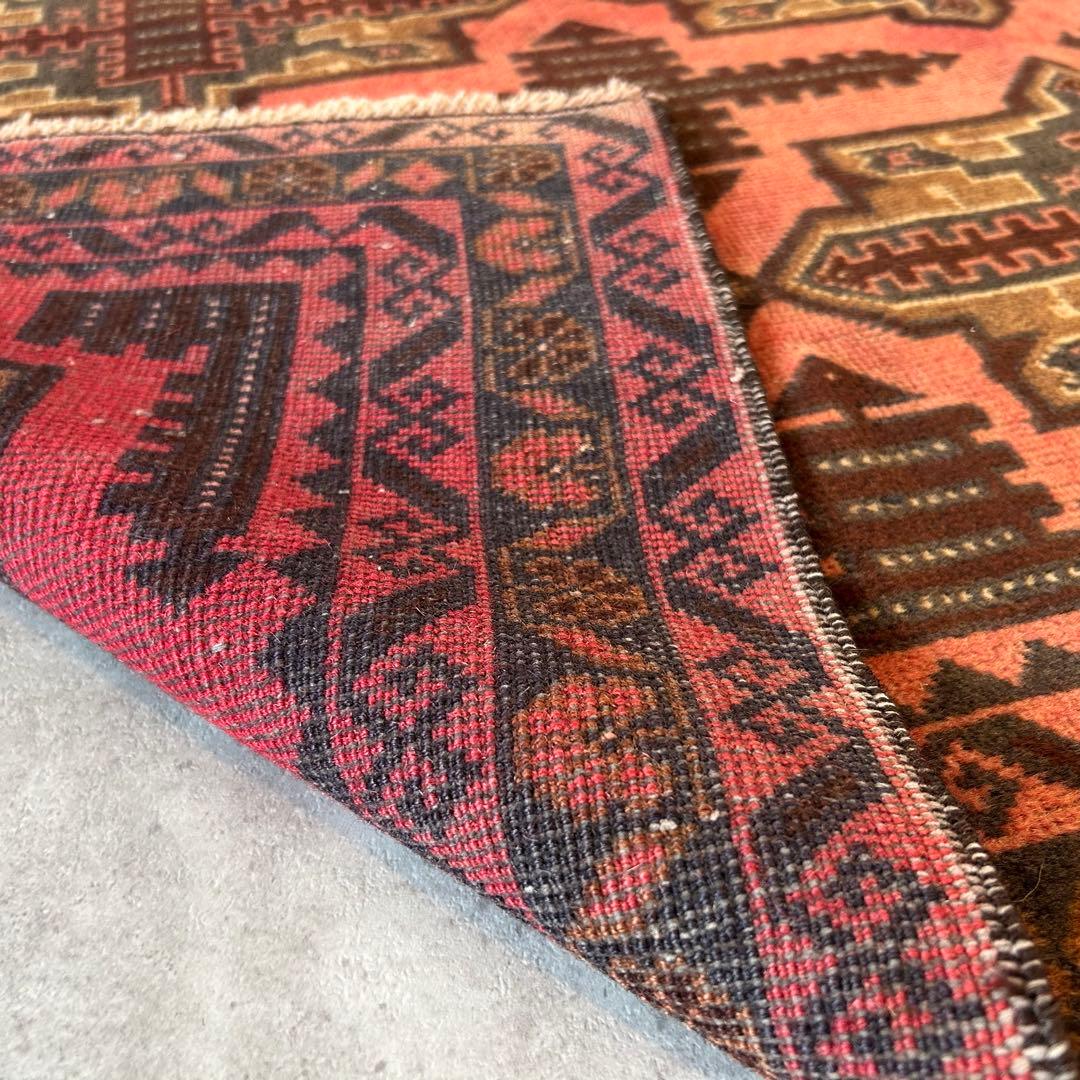 【1980's vintage】 バルーチ族作 139cm × 85cm ラグ