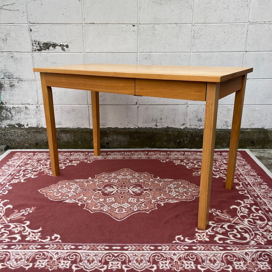 無印良品 MUJI ◾️タモ材 引き出し2杯 木製デスク 机 無垢材 木製家具