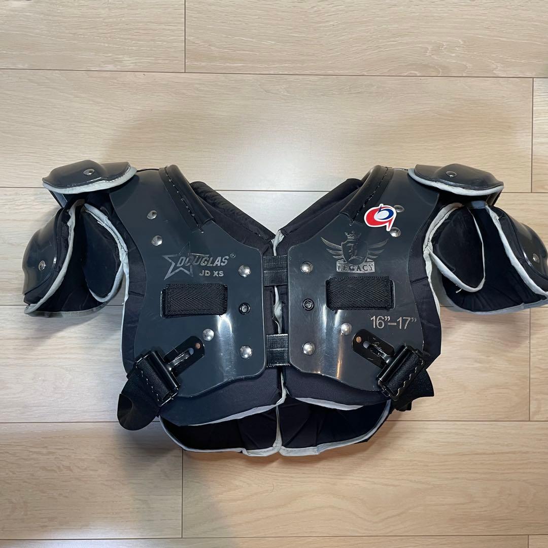 DOUGLAS JD XS ショルダーパッド 16\"-17\" ブラック