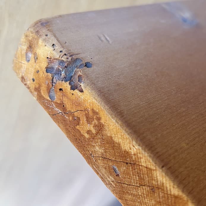 裁ち台　木製　一枚板　二枚組　脚付き　166.7×80×78（組んだサイズ）