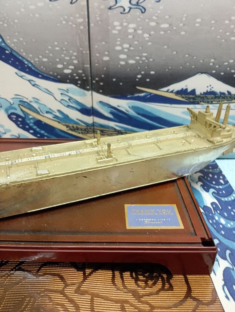 グロブティックトーキョータンカー１９７３年当時物金属製模型オブジェ置物飾り