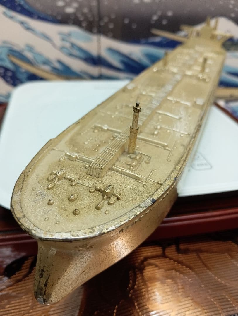 グロブティックトーキョータンカー１９７３年当時物金属製模型オブジェ置物飾り