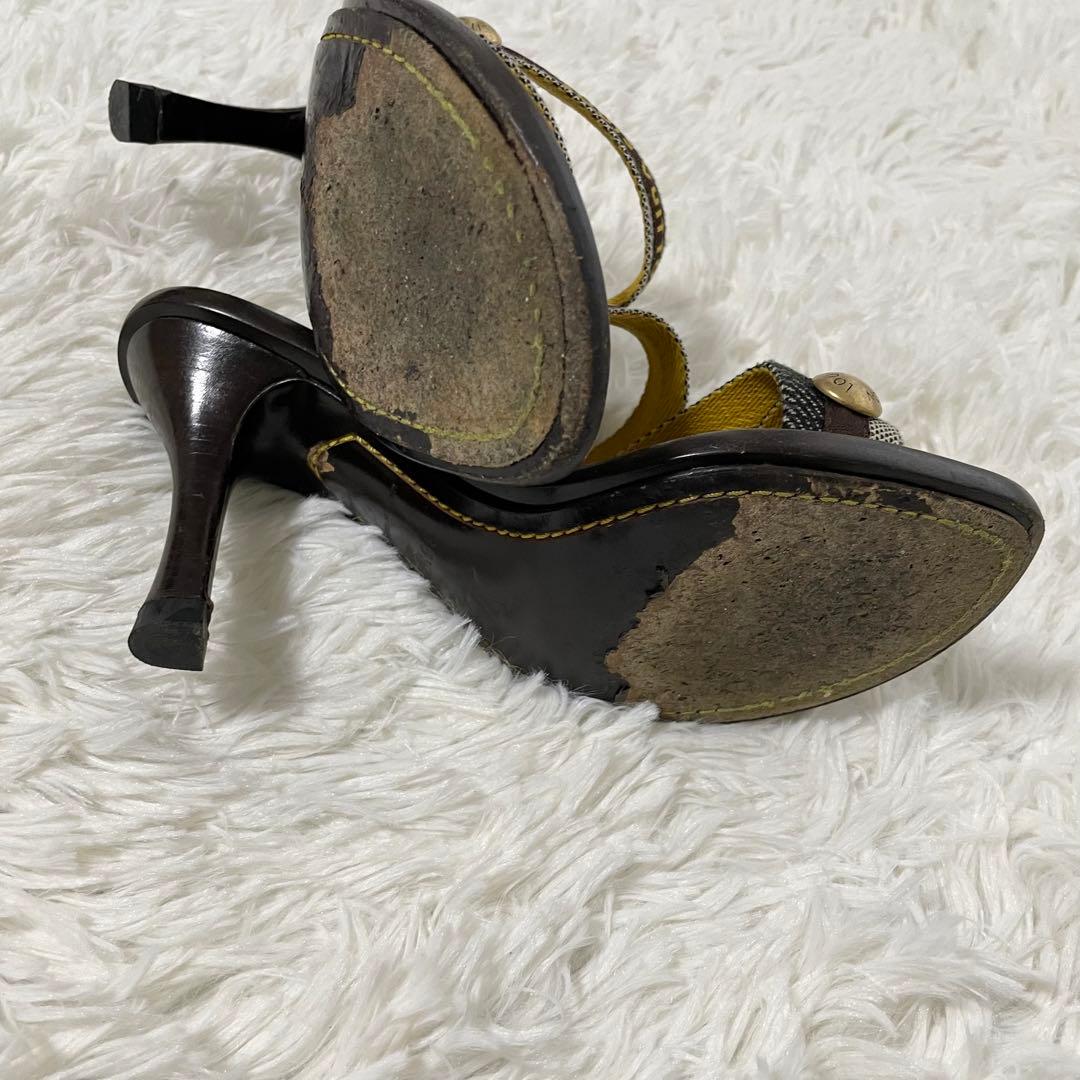 ルイヴィトン サンダル ロゴストラップ 希少 22.5cm