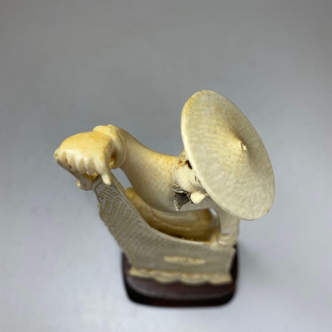 専用　極上　漁師人物　75g 高さ約15.5㎝（台込）タサチ　東さ8-0104③