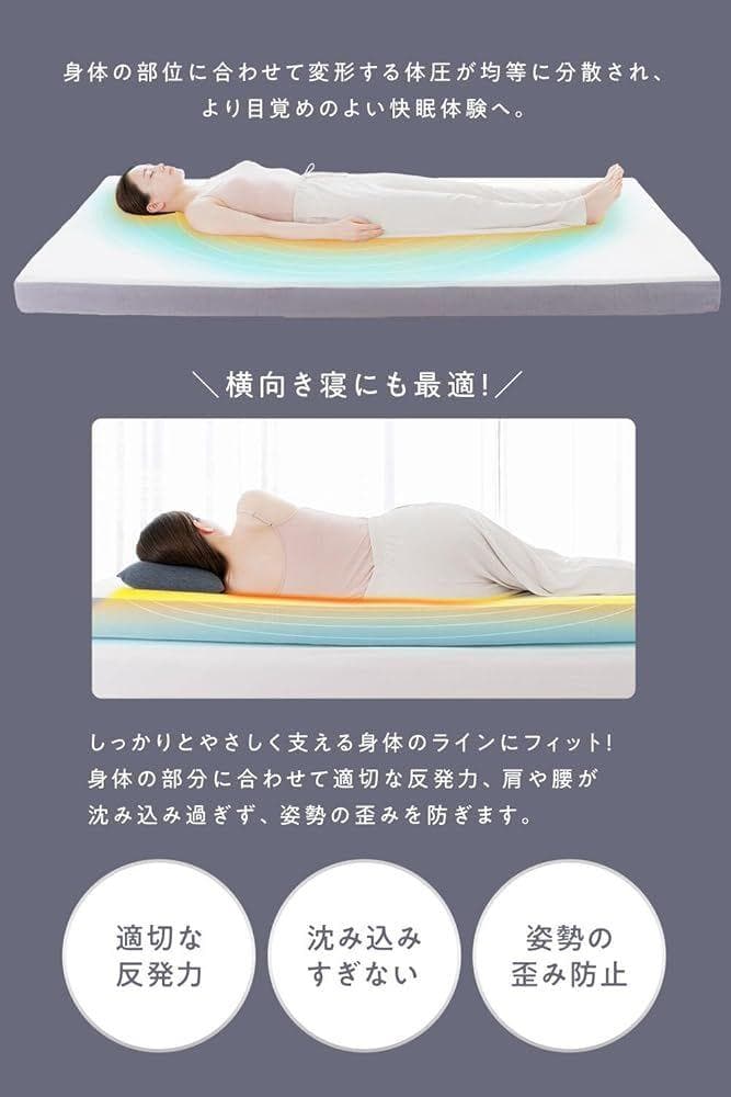 HUGMIN® ハグミン マットレス シングル 約97×195cm×厚さ10cm