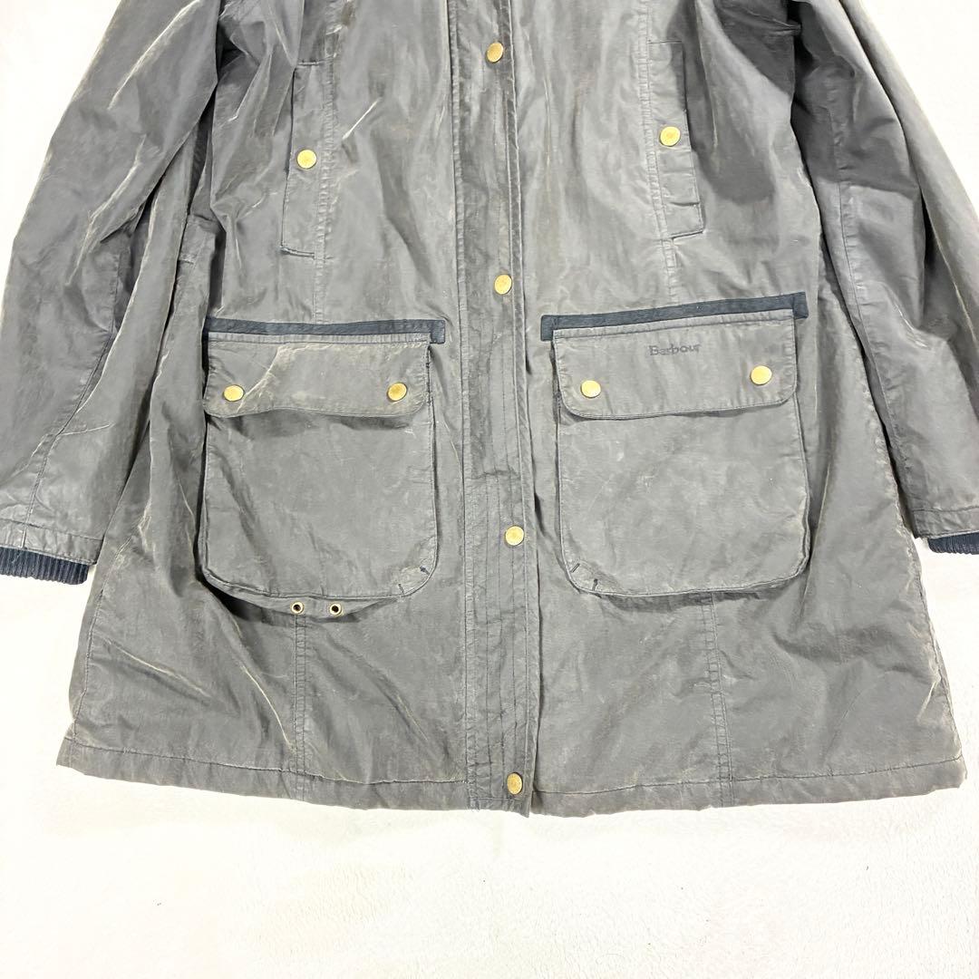 か*ん様 90s英国製 バブアー ビデイル オイルドジャケット ファー フード取