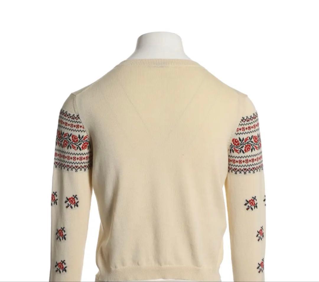 専用　MIU MIU バラ柄ニットカーディガン