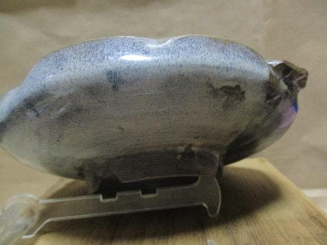 古唐津朝唐双耳古皿　古箱付き　I31-2